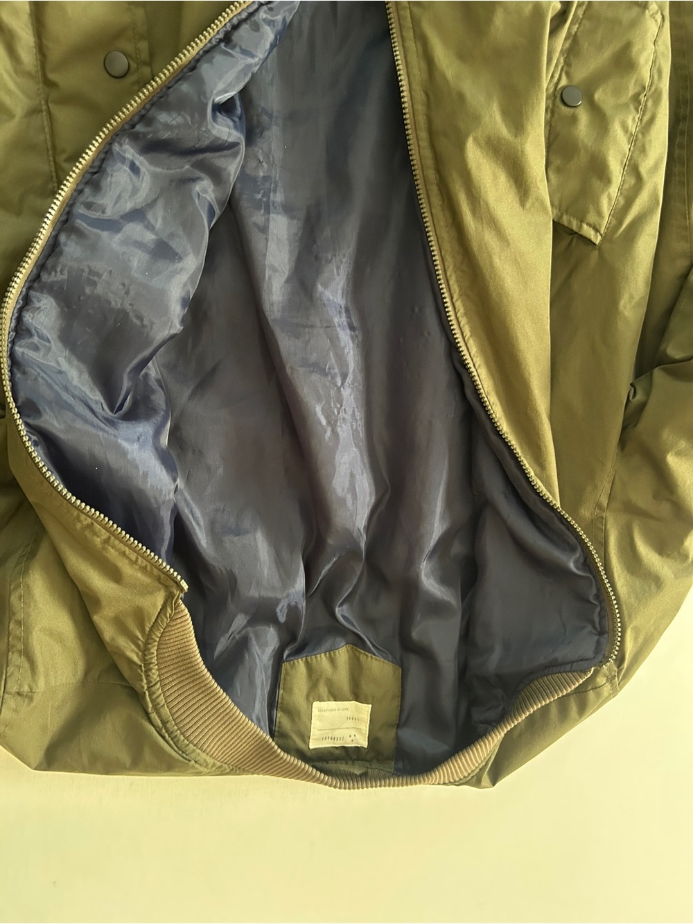 Zakbrand Men's Olive Bomber Jacket - Casual Zip Front - Picture 6 of 7